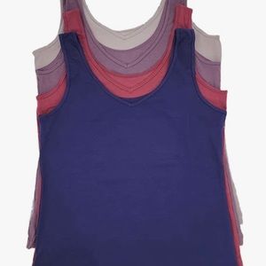 NWT 4 Felina reversible neckline tank tops